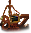 A to Z wiht framed logo all wood