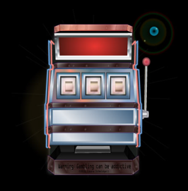 Slot machine art created to use for game.